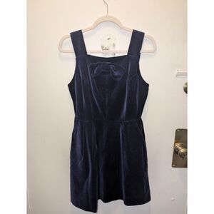 Birds of North America Women's Blue Velvet Bow Mini Dress Size 8